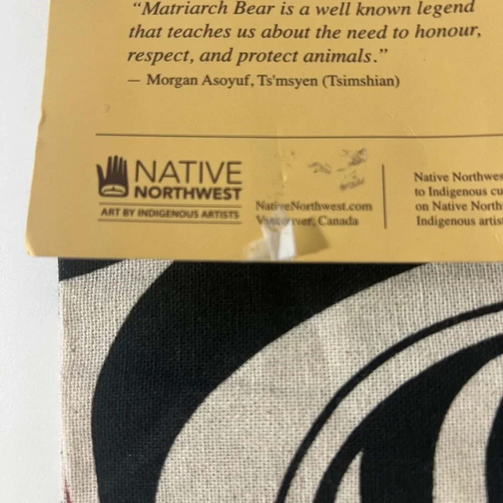 Matriarch Bear Cotton Tea Towel by Morgan Asoyuf, Tsmysen 27.5 x 20